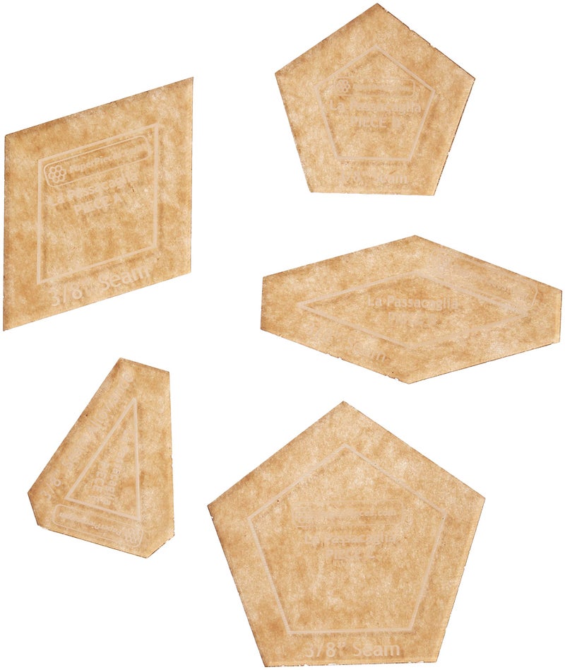 Paper Pieces Acrylic Fabric Cutting Template for La Passacaglia - Image 1